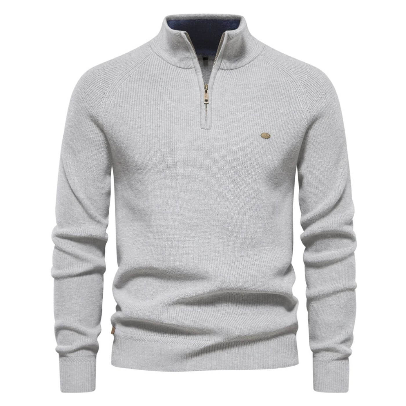 Herren Strickpullover Halbzip Modern Frühjahr
