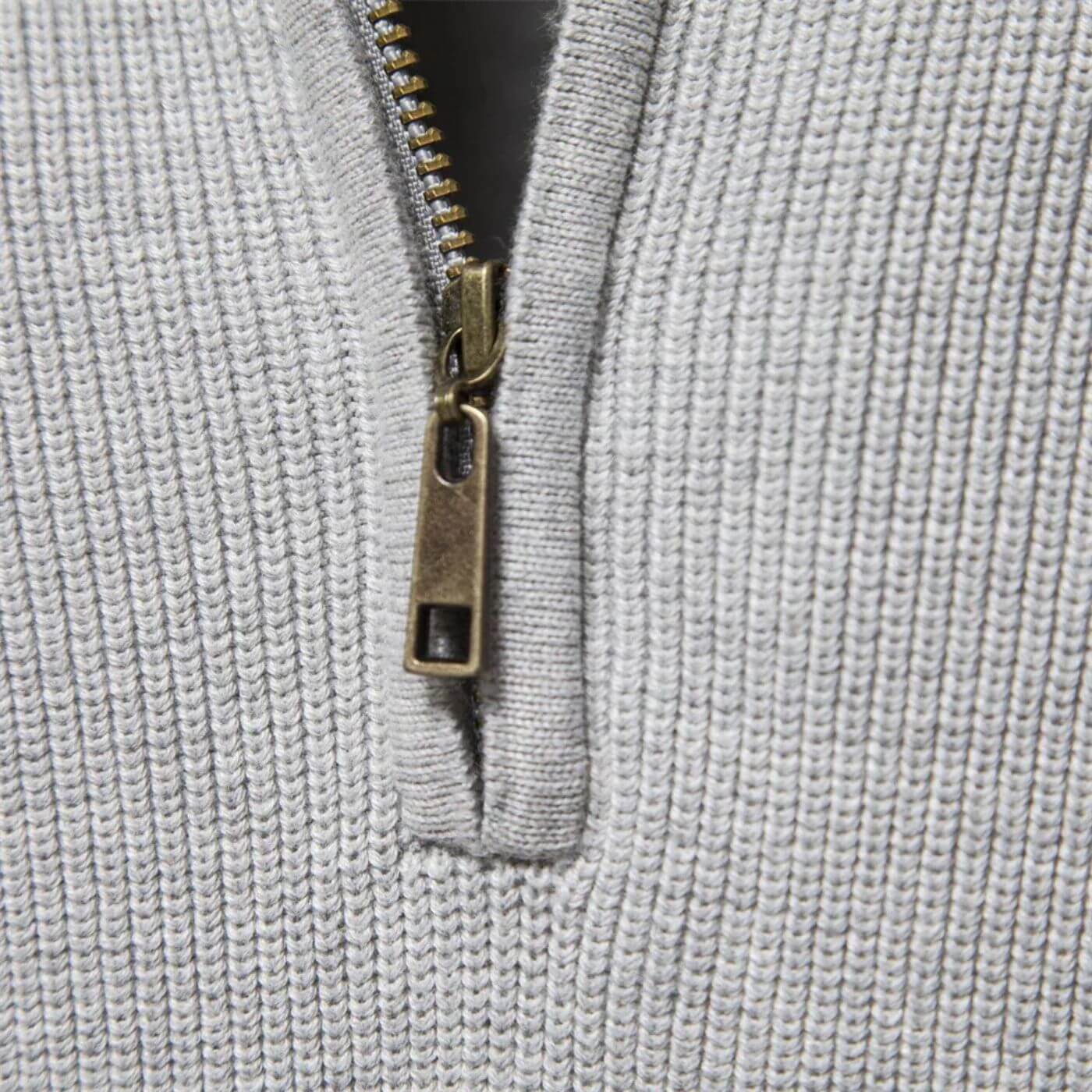 Herren Strickpullover Halbzip Modern Frühjahr