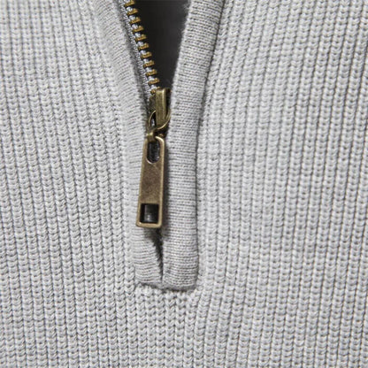 Herren Strickpullover Halbzip Modern Frühjahr
