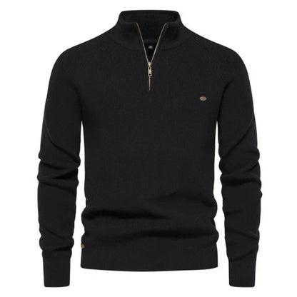 Herren Strickpullover Halbzip Modern Frühjahr