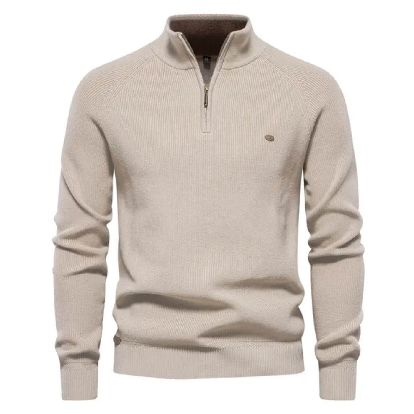 Herren Strickpullover Halbzip Modern Frühjahr