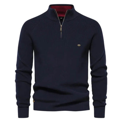 Herren Strickpullover Halbzip Modern Frühjahr