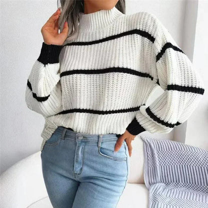 Damen Pullover Baumwolle Elegant Weich