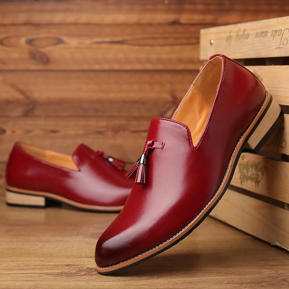 Herren Leder Loafer Elegant