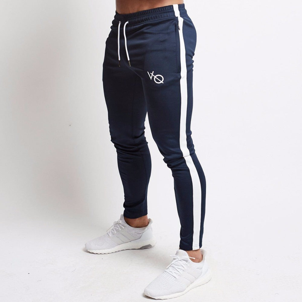 Herren Slimfit Jogginghose Sportliche Fitnesshose Schwarz - Norvielle