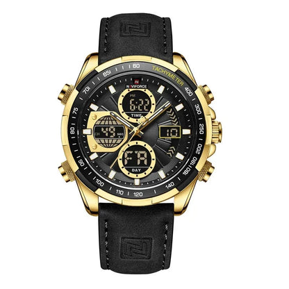 Herren Edelstahl Armbanduhr Marine Chrono