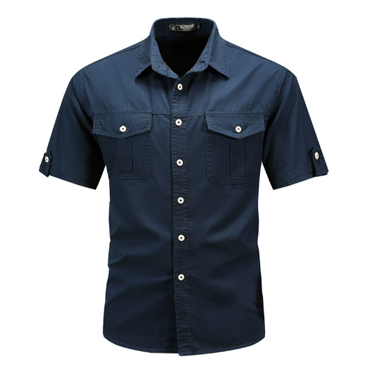 Herren Funktionstaschenhemd Utility Freizeithemd