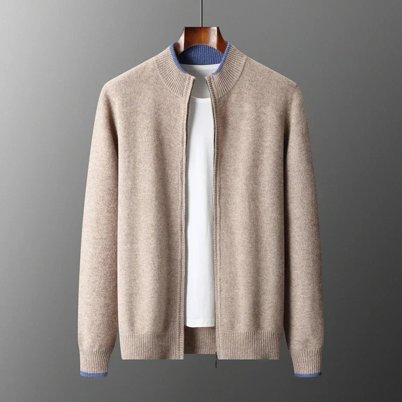 Herren Cashmere-Jacke Warme Winterjacke Elegant