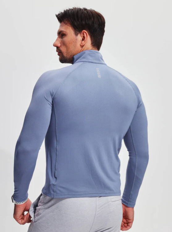 Herren Funktionsshirt Atmungsaktiv Reißverschluss
