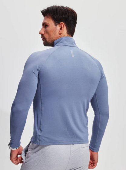 Herren Funktionsshirt Atmungsaktiv Reißverschluss