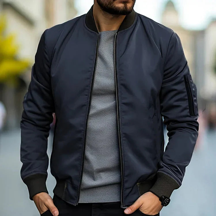 Herren Bomberjacke Leicht Modern Sportlich