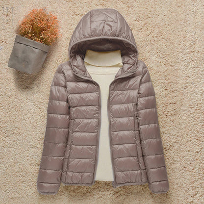 Taupefarbene leichte Damenjacke, Elvara
