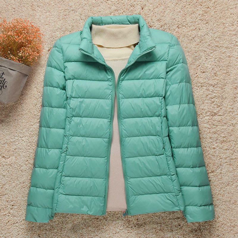 Damen Steppjacke Leicht Stehkragen - Norvielle
