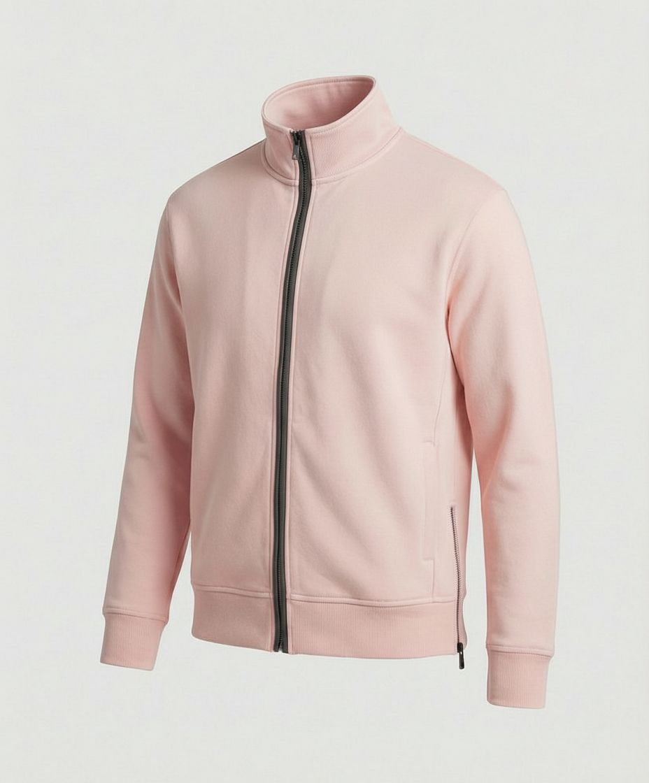 Unisex Baumwoll-Cardigan Doppel-Reißverschluss Warm