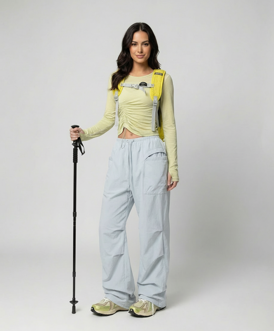 Damen Outdoorhose Leicht Elastisch Mit Beinweite
