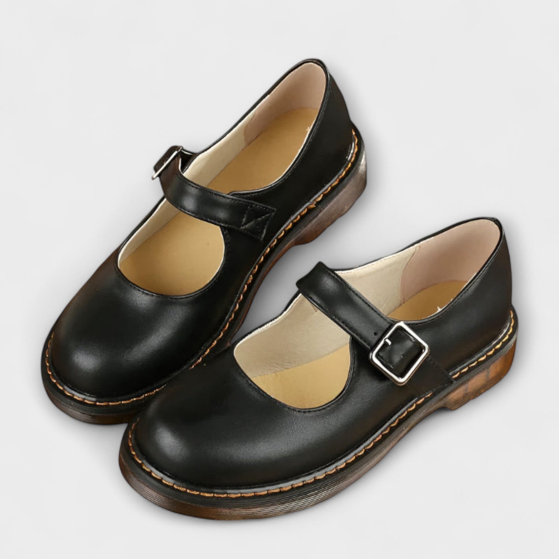 Damen Flache Schuhe mit Schnalle Comfort - Norvielle