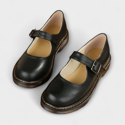 Damen Flache Schuhe mit Schnalle Comfort
