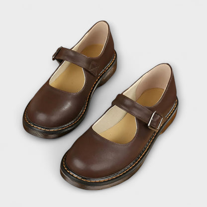 Damen Flache Schuhe mit Schnalle Comfort