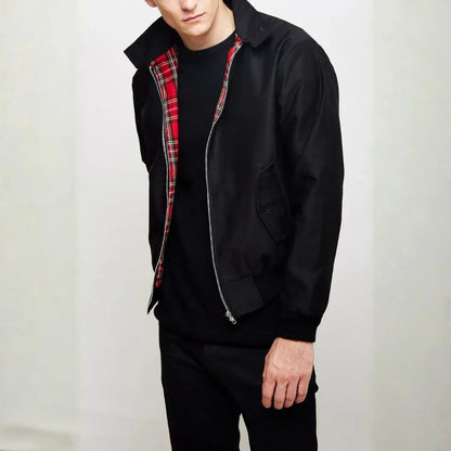 Herren Harrington-Jacke Klassisch Elegantes Design