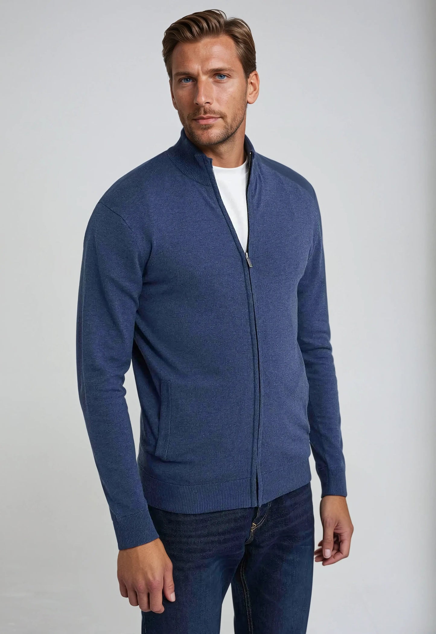 Herren Langarm Sweatshirt Rundhals Bequem