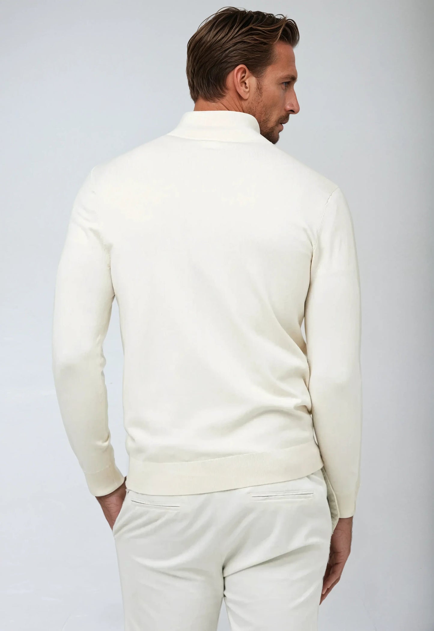 Herren Pullover Lässig Reißverschluss Kragen
