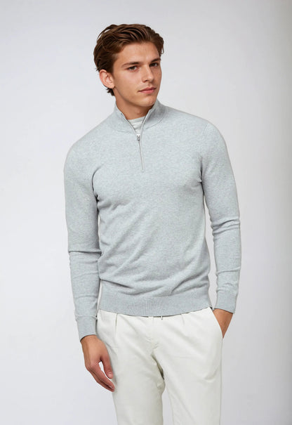 Herren Pullover Lässig Reißverschluss Kragen