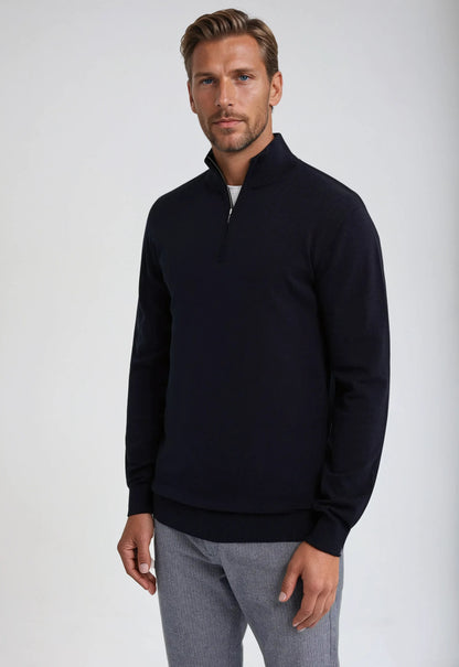 Herren Pullover Lässig Reißverschluss Kragen