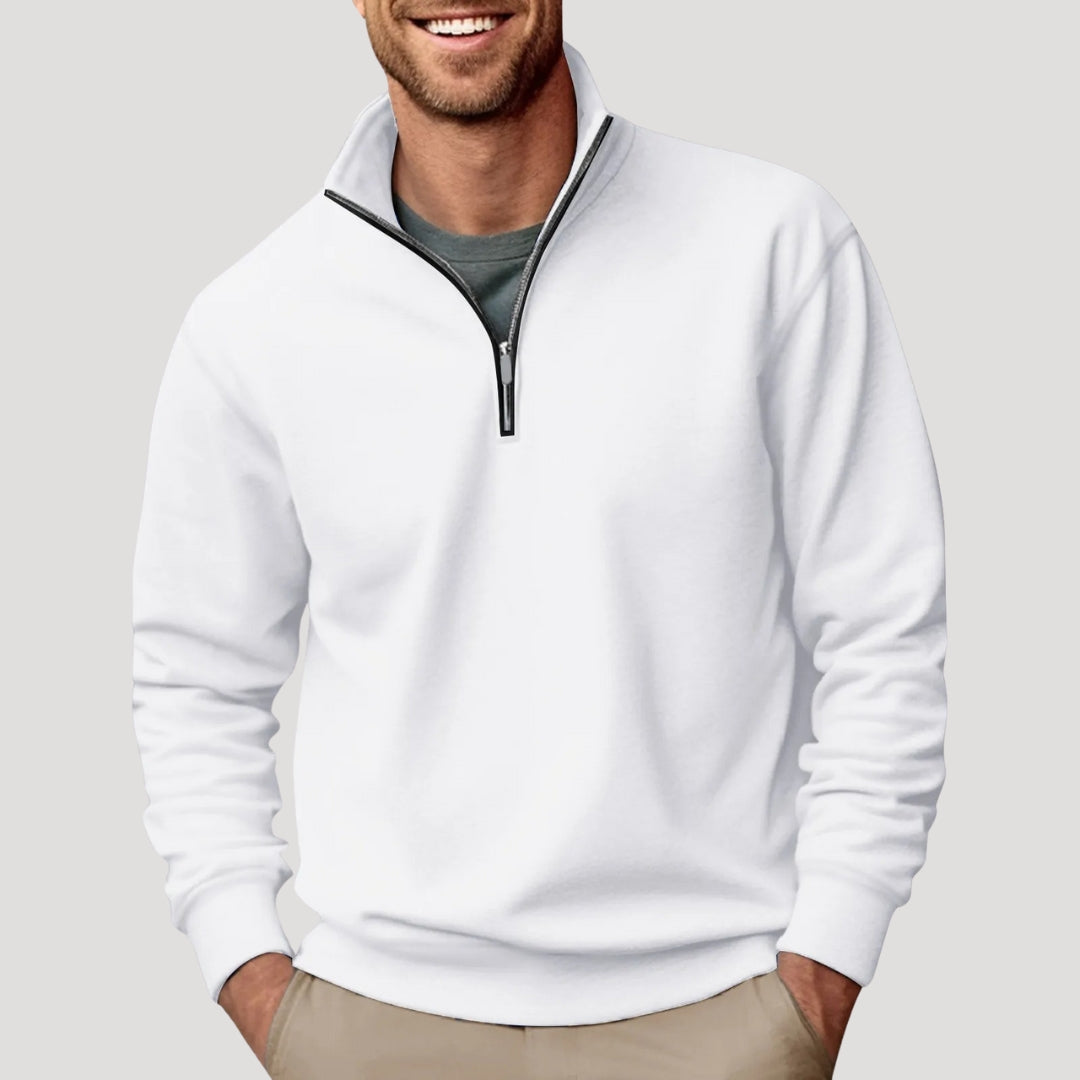 Herren Pullover Klassisch Viertelreißverschluss Modern - Norvielle