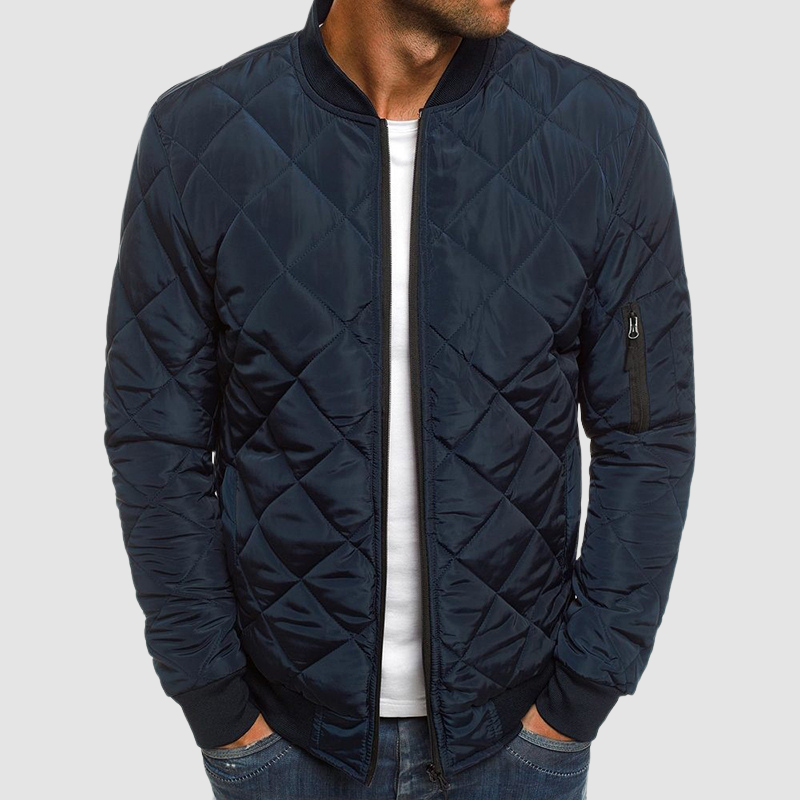 Herren Winterjacke Gesteppt Warm Isoliert