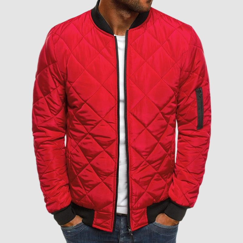 Herren Winterjacke Gesteppt Warm Isoliert