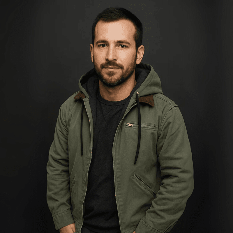 Herren Lederjacke Reißverschluss Kapuze
