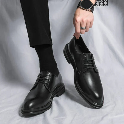 Herren Derby Schuhe Leder Glänzend