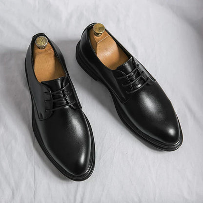 Herren Derby Schuhe Leder Glänzend