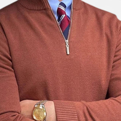 Herren Pullover Halbzipper Bequem Frühjahr