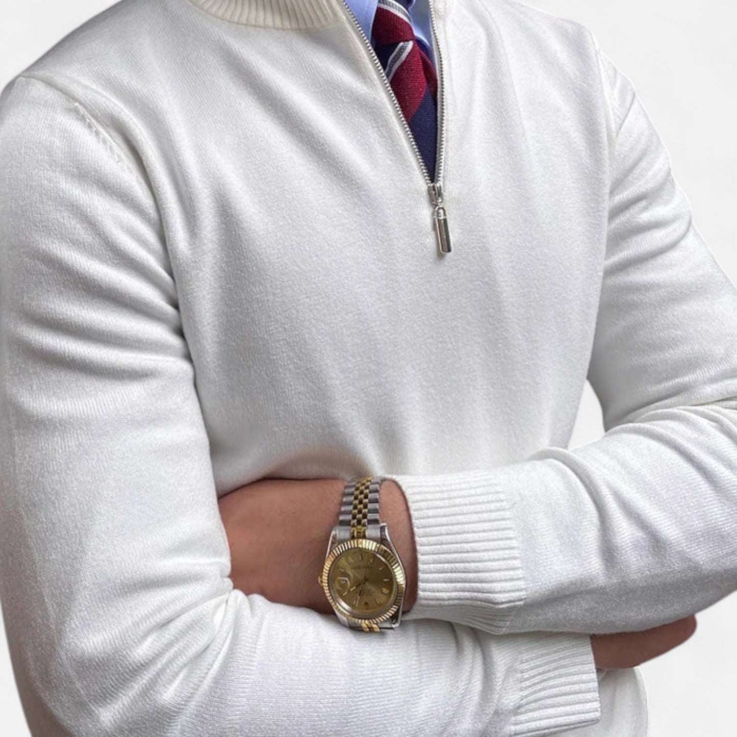 Herren Pullover Halbzipper Bequem Frühjahr