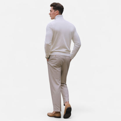 Herren Pullover Halbzipper Bequem Frühjahr