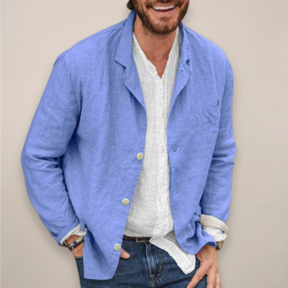Herren Blazer Relaxed Fit Bequem Modern