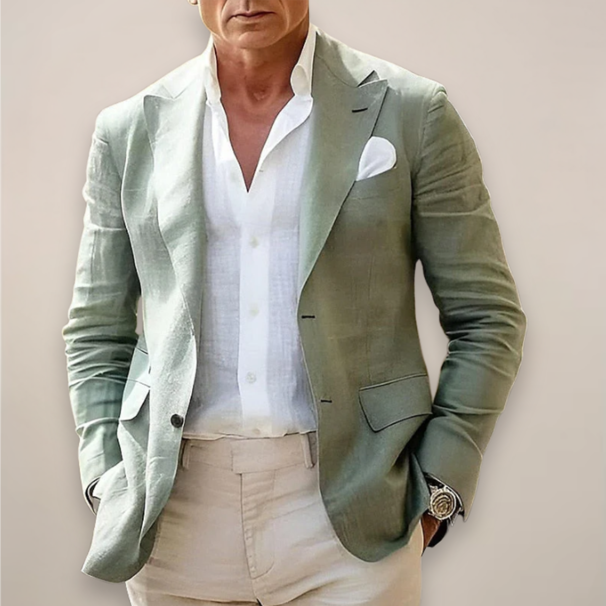 Herren Blazer Maßgeschneidert Elegant Modern