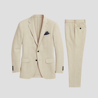 Herren 3-teiliger Karierter Anzug Modern Frühling