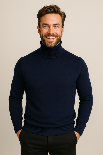 Herren Rollkragenpullover Leicht Modern Frühjahr