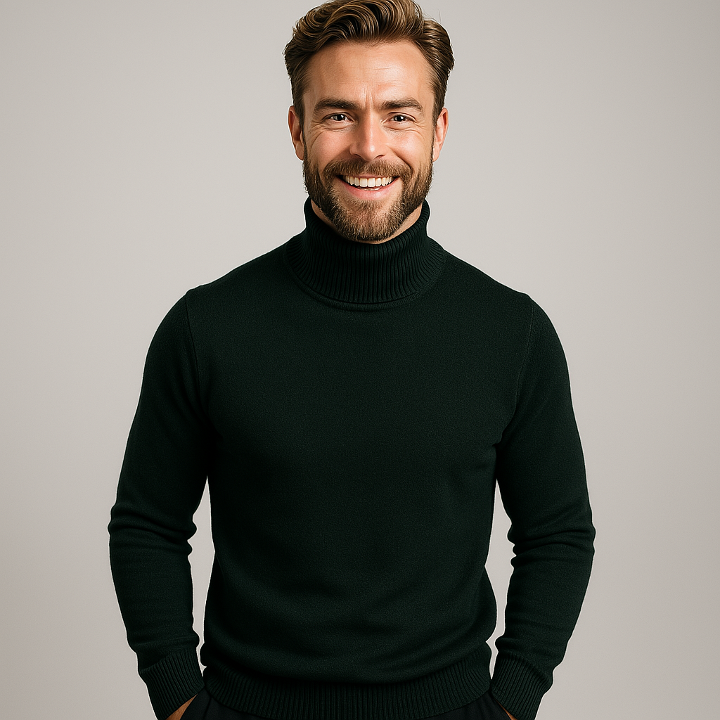 Herren Rollkragenpullover Leicht Modern Frühjahr
