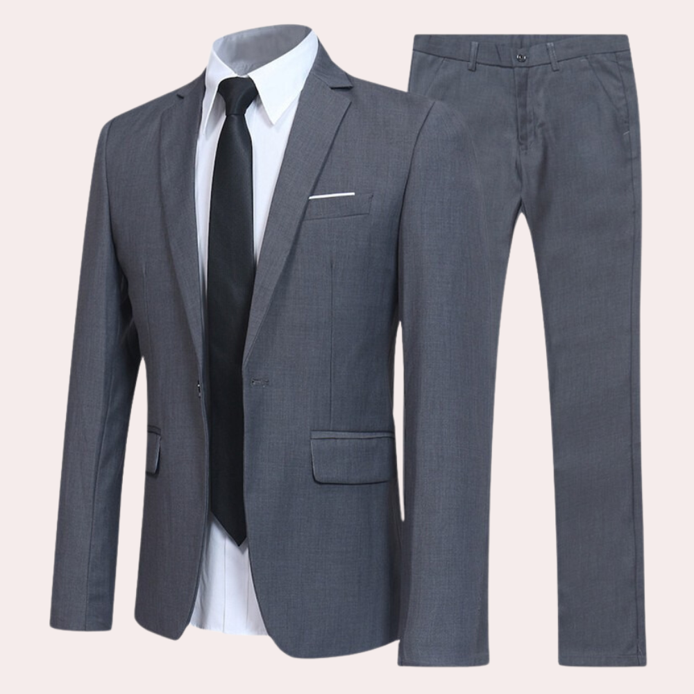 Herren Anzug Slim Fit Zweiknopf