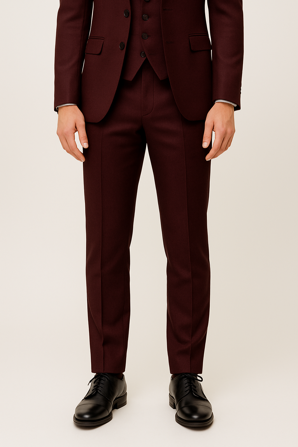 Herren Anzug Set 3-teilig Leicht Elegant