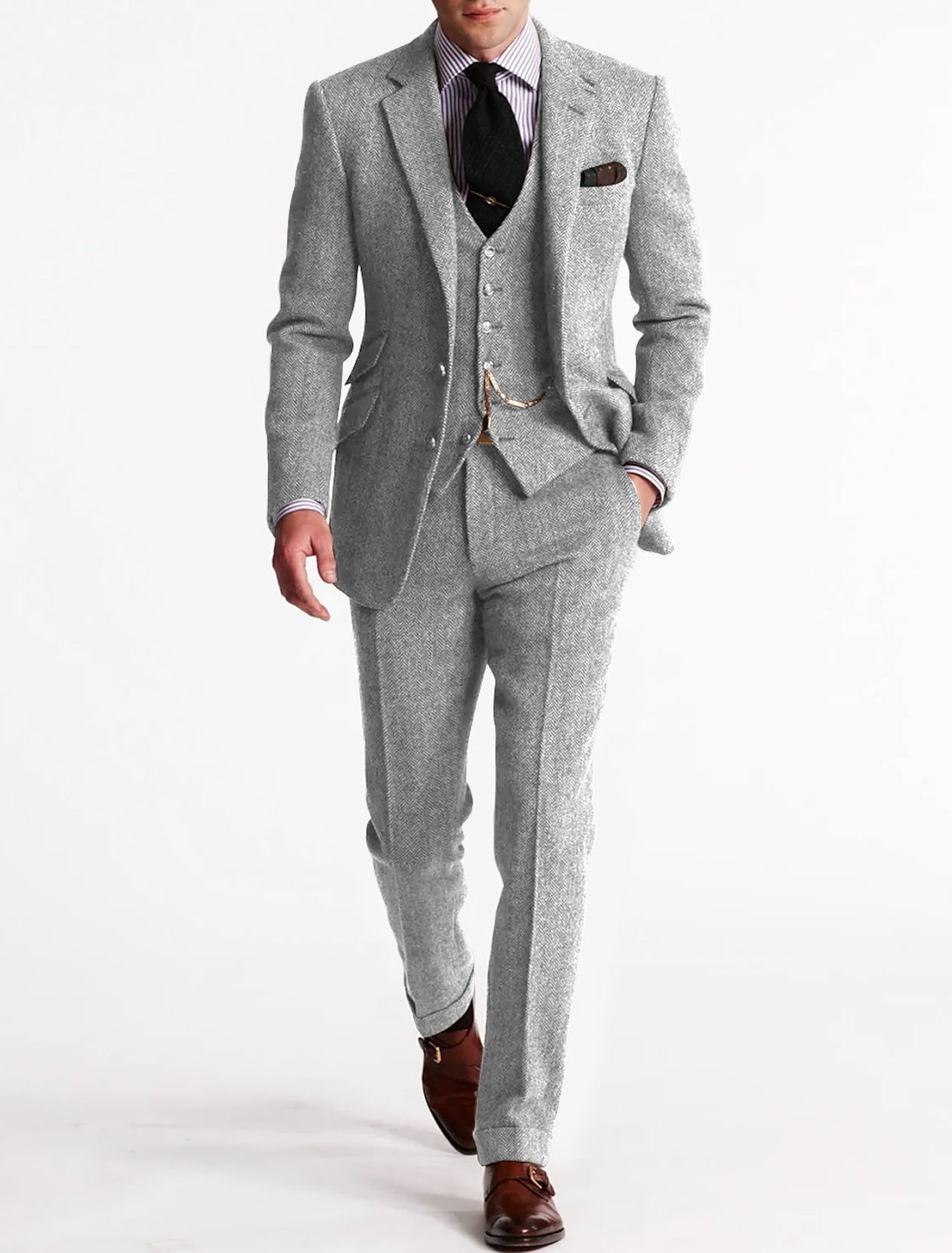 Herren Smokinganzug 3-teilig Formal