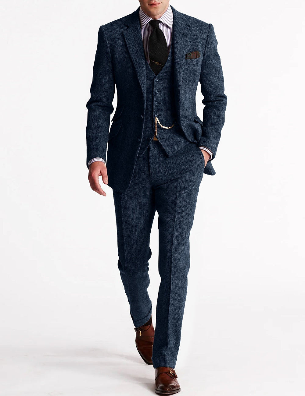 Herren Smokinganzug 3-teilig Formal