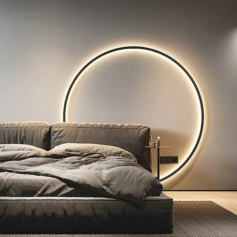 Runde Wandleuchte Dimmbar Modern Minimalistisch - Norvielle