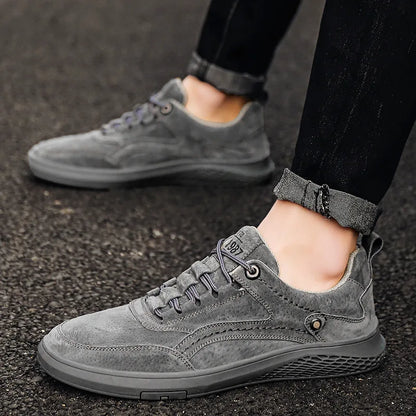 Herren Sneaker Sport Schuhe Wildleder