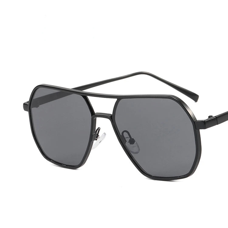 Herren Pilotenbrille Edelstahl Metall Optik Modern