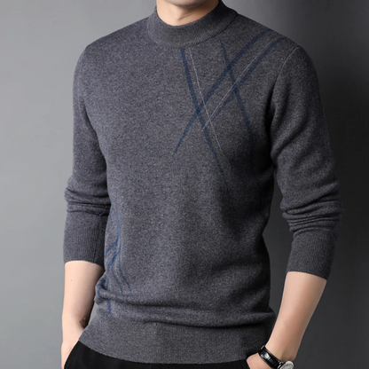 Herren Pullover Rundhals Hochwertig