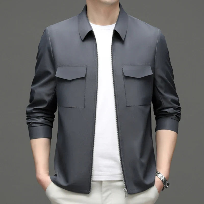 Herren Slim-Fit Blazer Übergangsjacke Modern